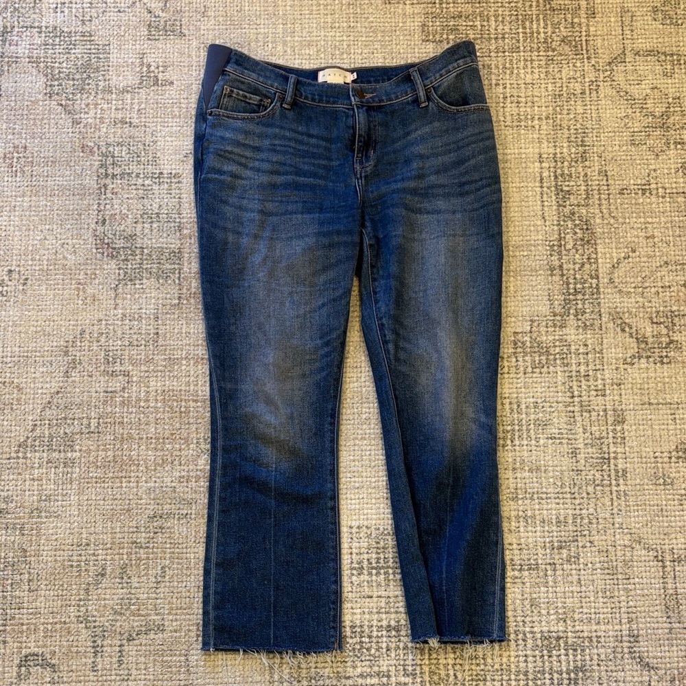 EUC Hatch Dark Blue Cropped Ankle Jeans